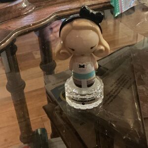 Harajuku Lovers Perfume with Blonde figure and Black and Blue Accents